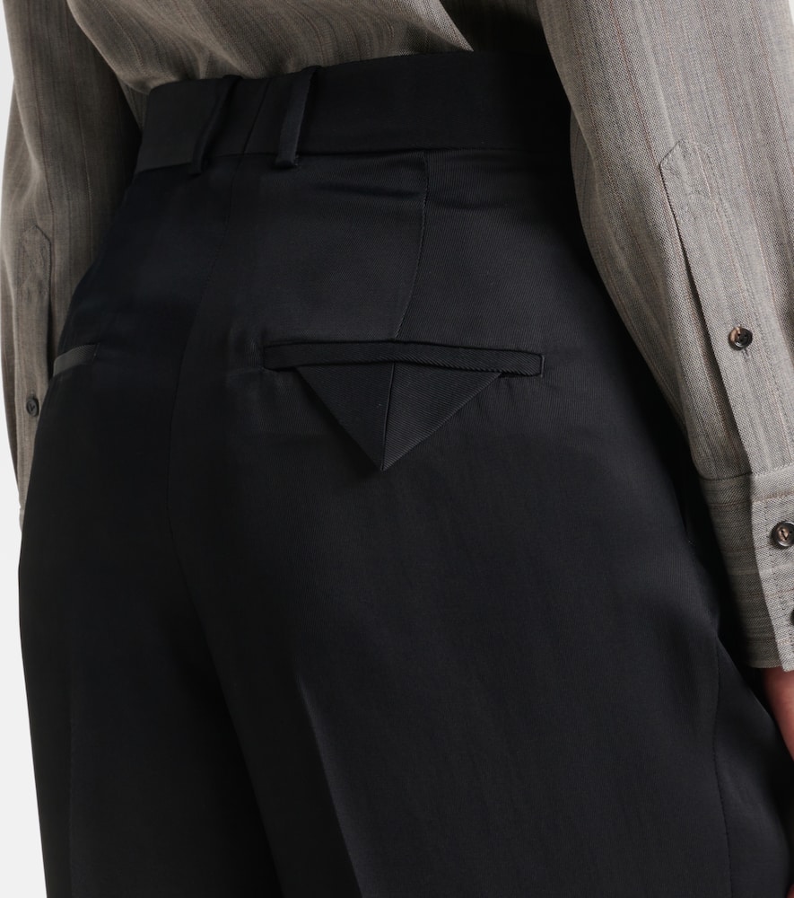 Bottega Veneta High-rise Tapered Pants In Black