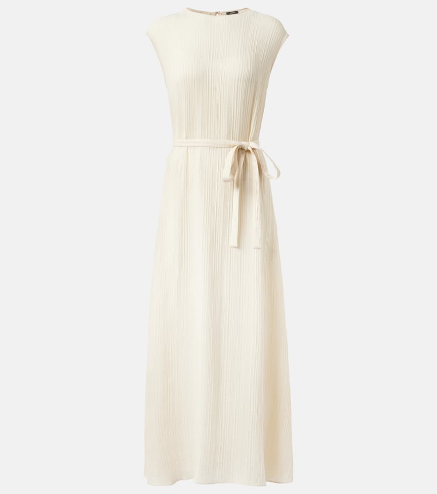 Garnier pleated jacquard midi dress