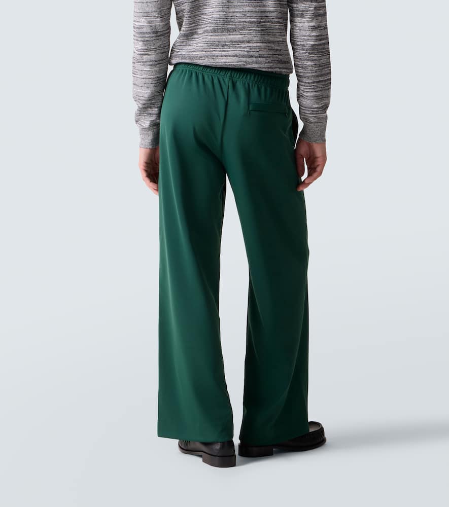 Jw Anderson Jersey Pintuck Sweatpants In Green