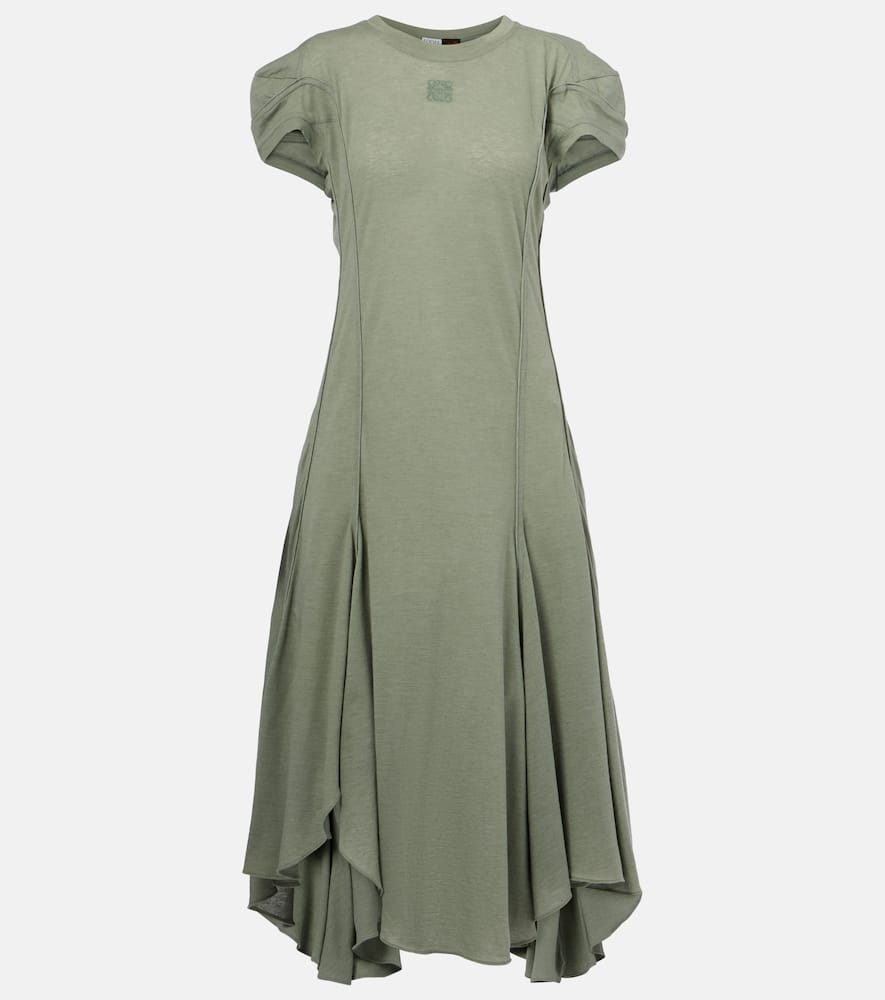 Paula's Ibiza cotton-blend midi dress