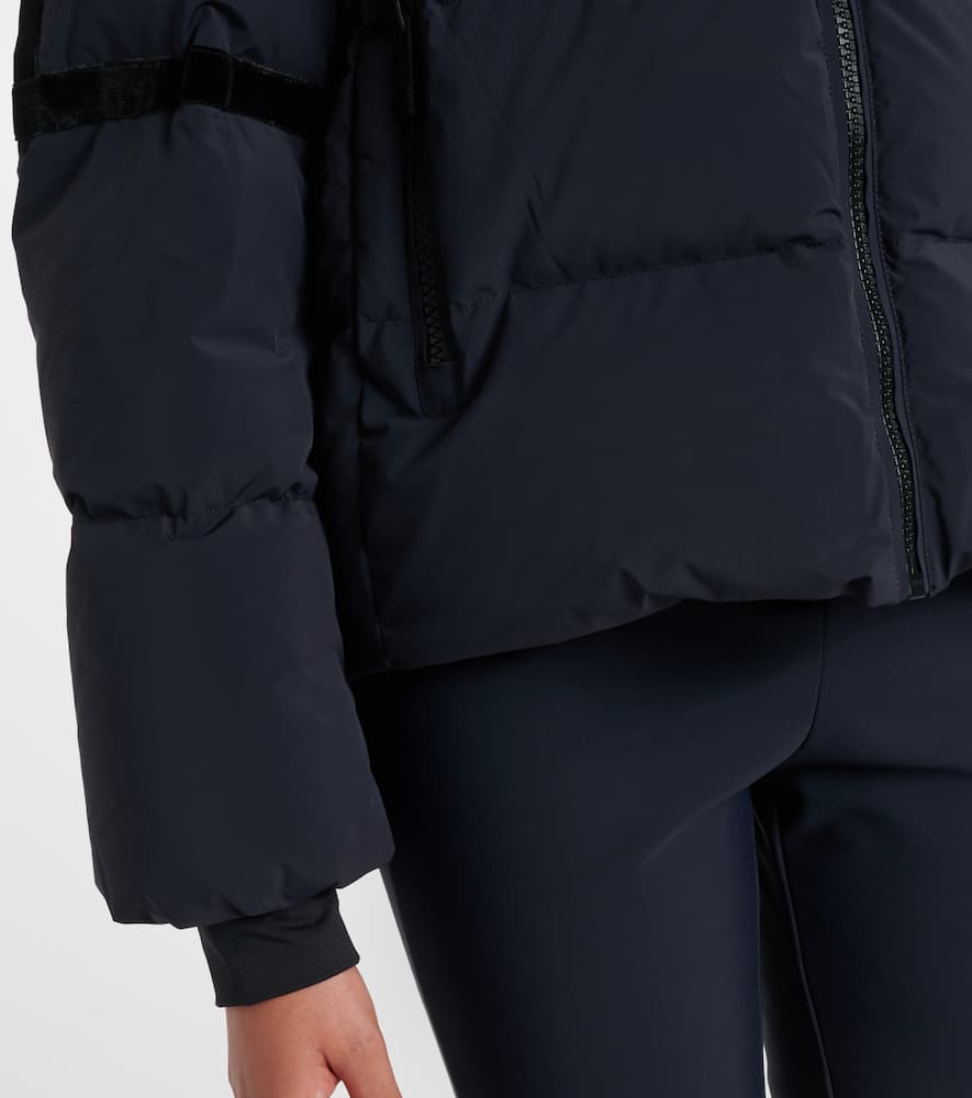 Fusalp Barsy Velvet-trimmed Down Ski Jacket In Black