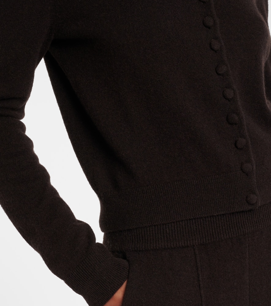 Lisa Yang Wilona Cashmere Cardigan In Brown