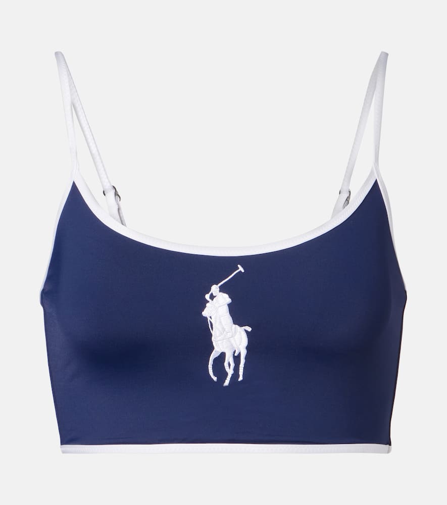 Crop Cami logo bikini top