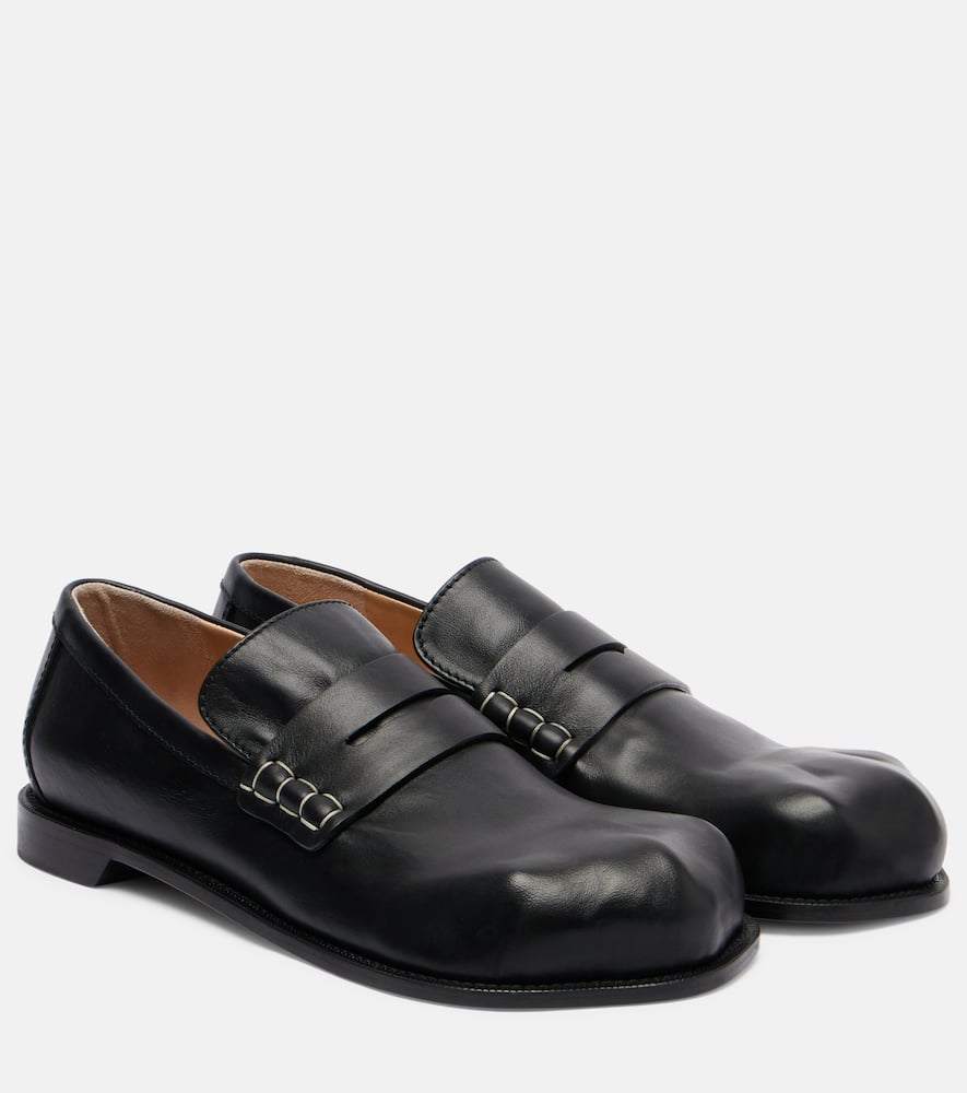 Leather loafers