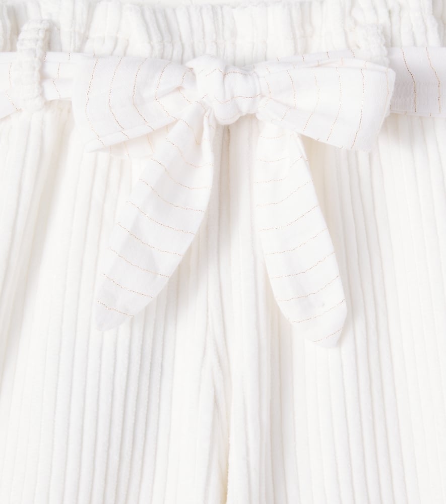 Cozmo Lima Cotton Corduroy Pants In White