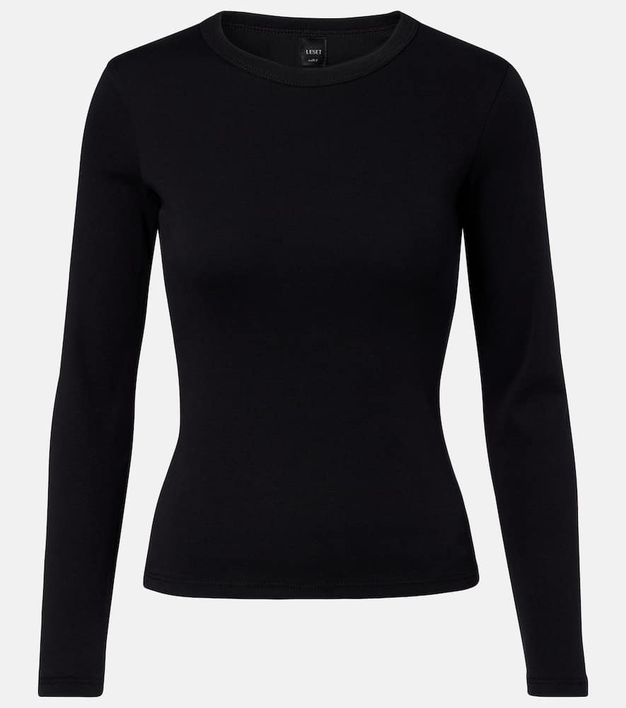 Leset Nando Cotton Jersey T-shirt In Black