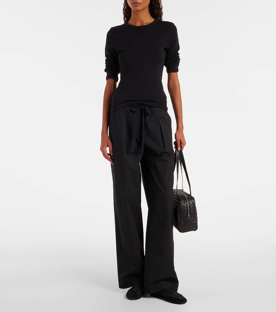 Leset Nando Cotton Jersey T-shirt In Black