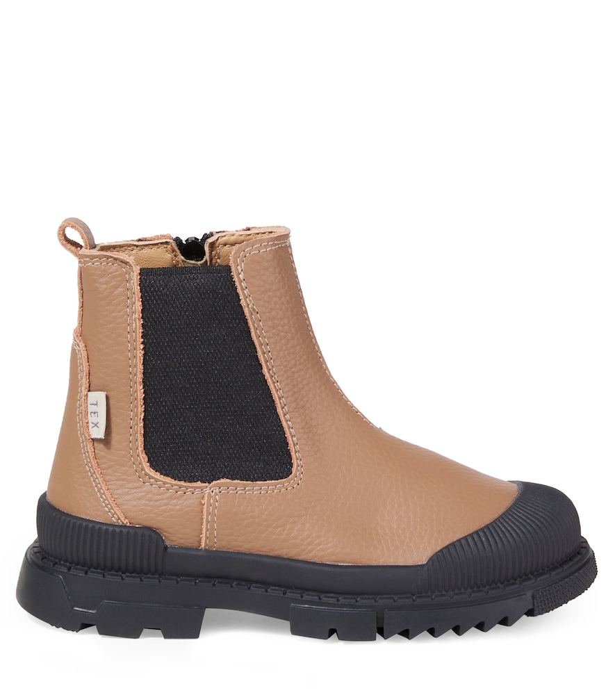  Wheat Wheat Tex Leather Chelsea Boots 