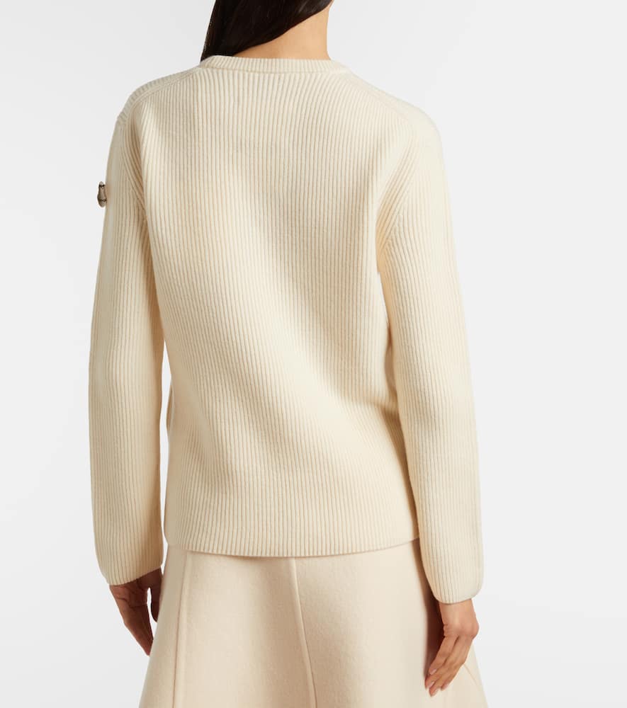 Moncler Genius X Jil Sander Virgin Wool Sweater In White