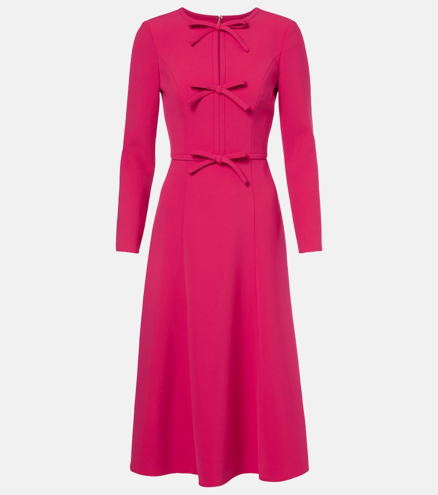 Carolina Herrera Bow-detail crêpe midi dress