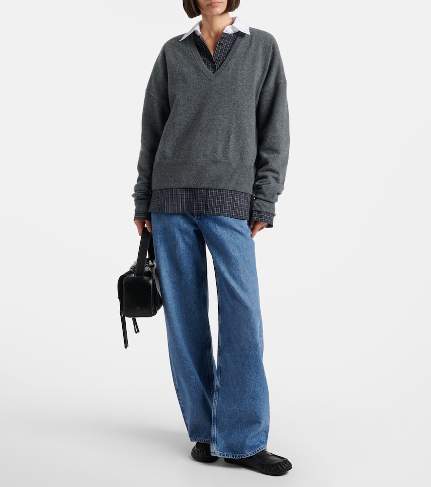 Agolde Low Curve Wide-leg Jeans In Blue