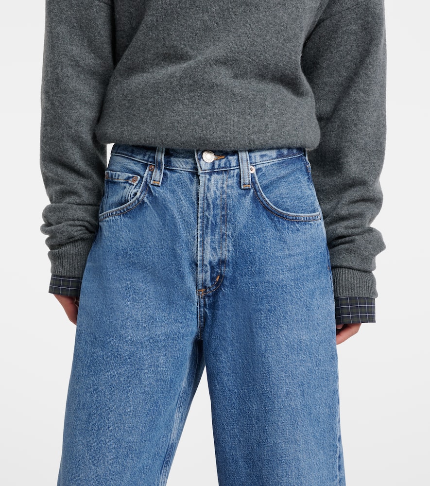 Agolde Low Curve Wide-leg Jeans In Blue