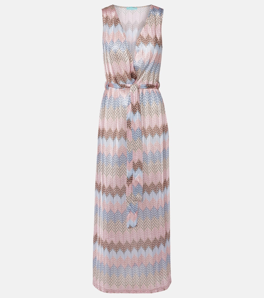 Melissa Odabash Bria belted knitted maxi dress
