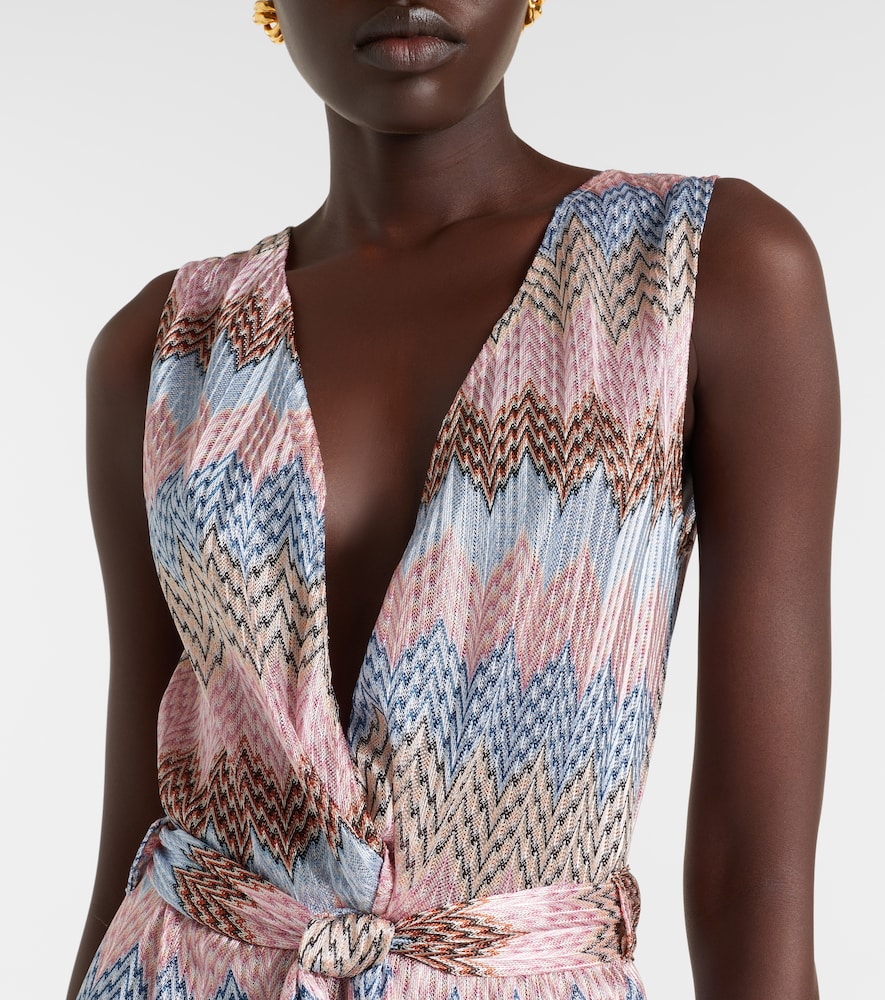 Melissa Odabash Bria belted knitted maxi dress