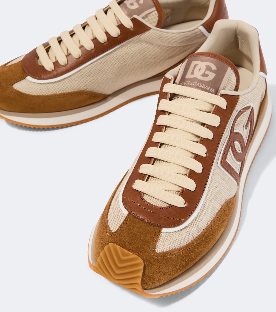  Dolce&gabbana Dolce&gabbana Sneakers Dg Cushion Mit Veloursleder 