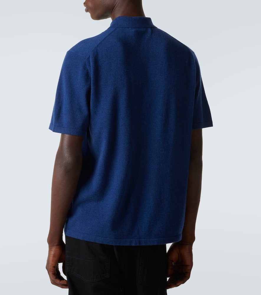 Arch4 Cashmere Polo Shirt In Blue