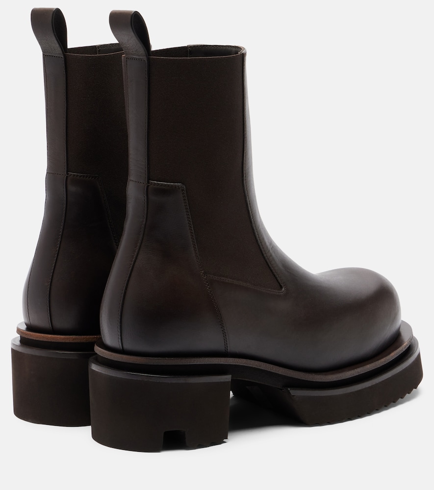  Rick Owens Rick Owens Beatle 60 Leather Platform Chelsea Boots 
