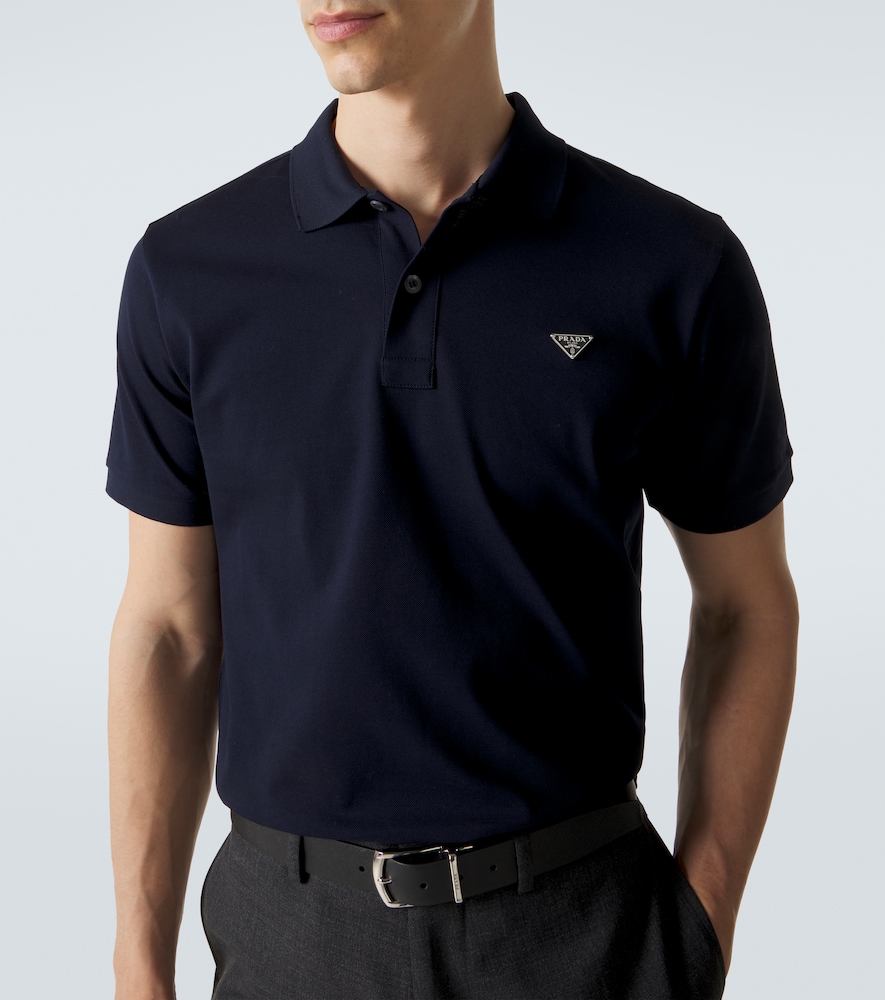  Prada Prada Cotton Pique Polo Shirt 