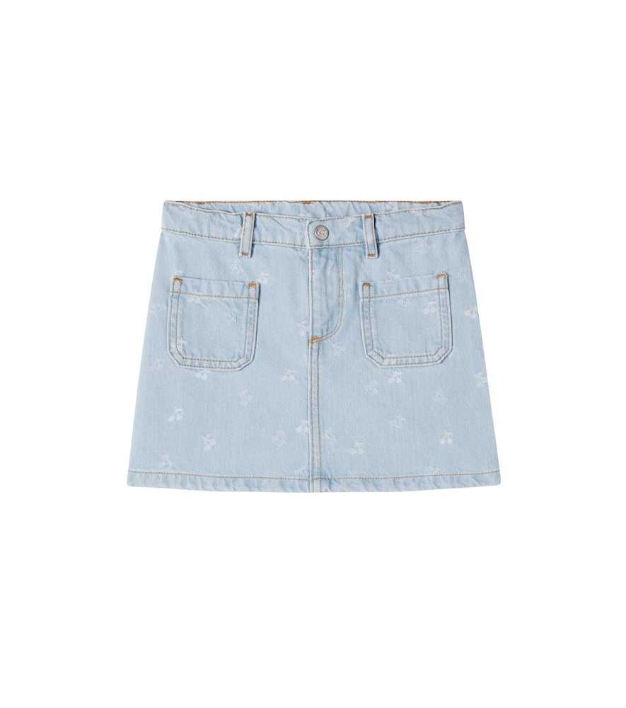 Bonpoint Blue Tison Printed Denim Skirt Y Size 8 - Mytheresa