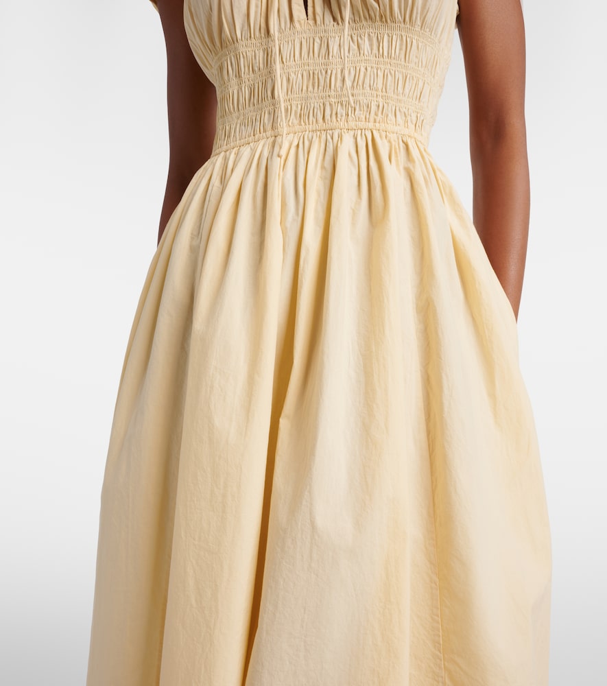  Doen Dôen Vestido Midi Quinn De Popelín De Algodón 
