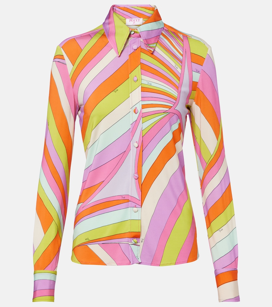Hemd Iride aus Satin-Jersey