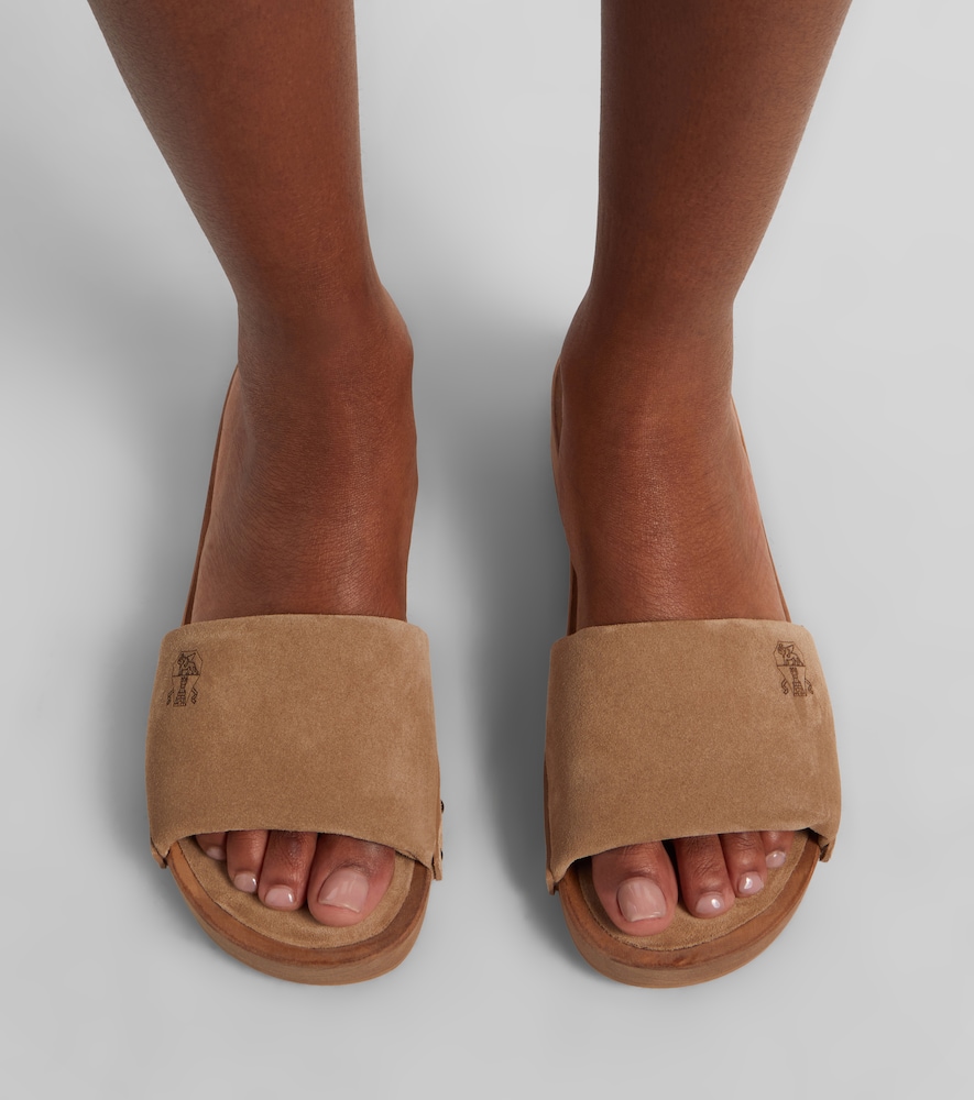 Brunello Cucinelli Suede clogs