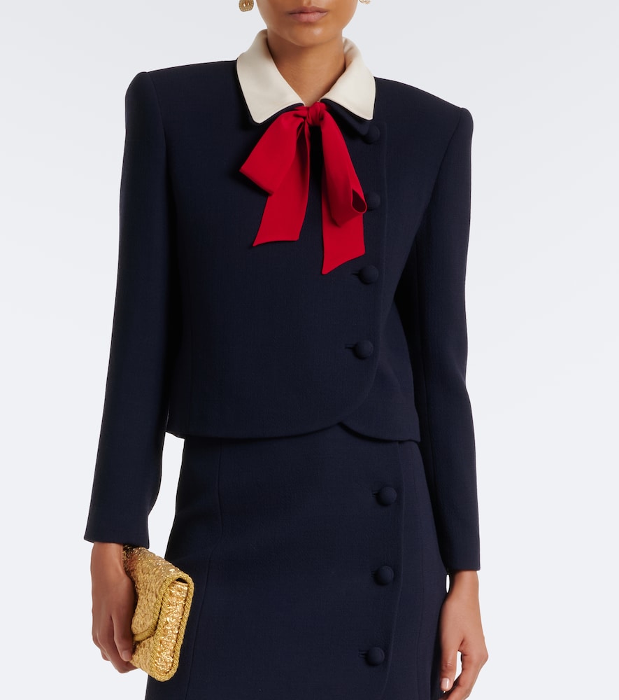 Garavani Tie-Neck Virgin Jacket