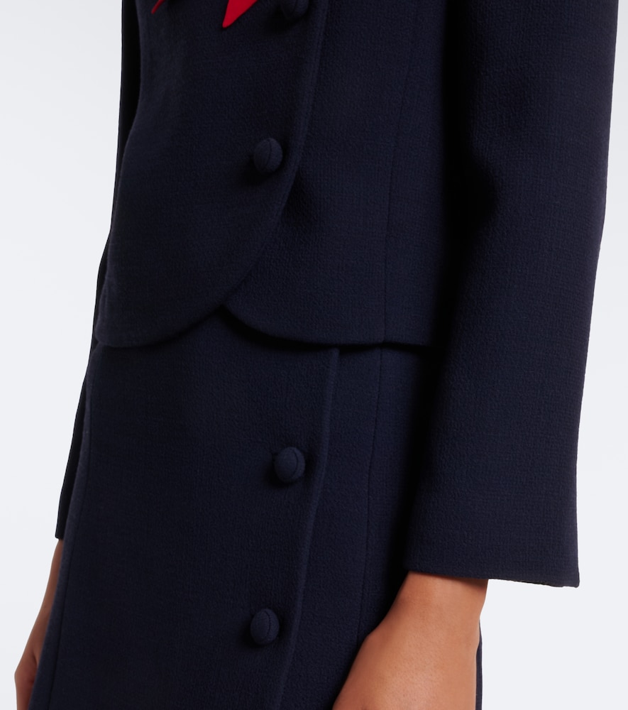Garavani Tie-Neck Virgin Jacket