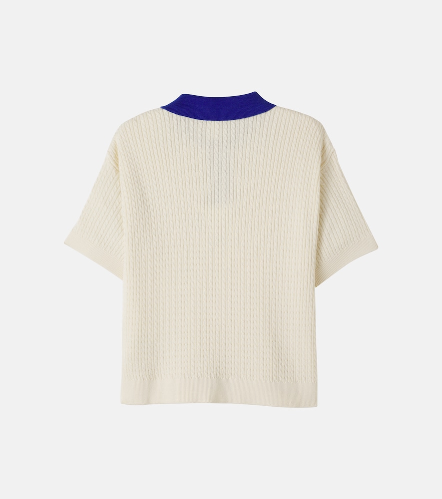  Mini Rodini Mini Rodini Polo Trenzado De Algodón 