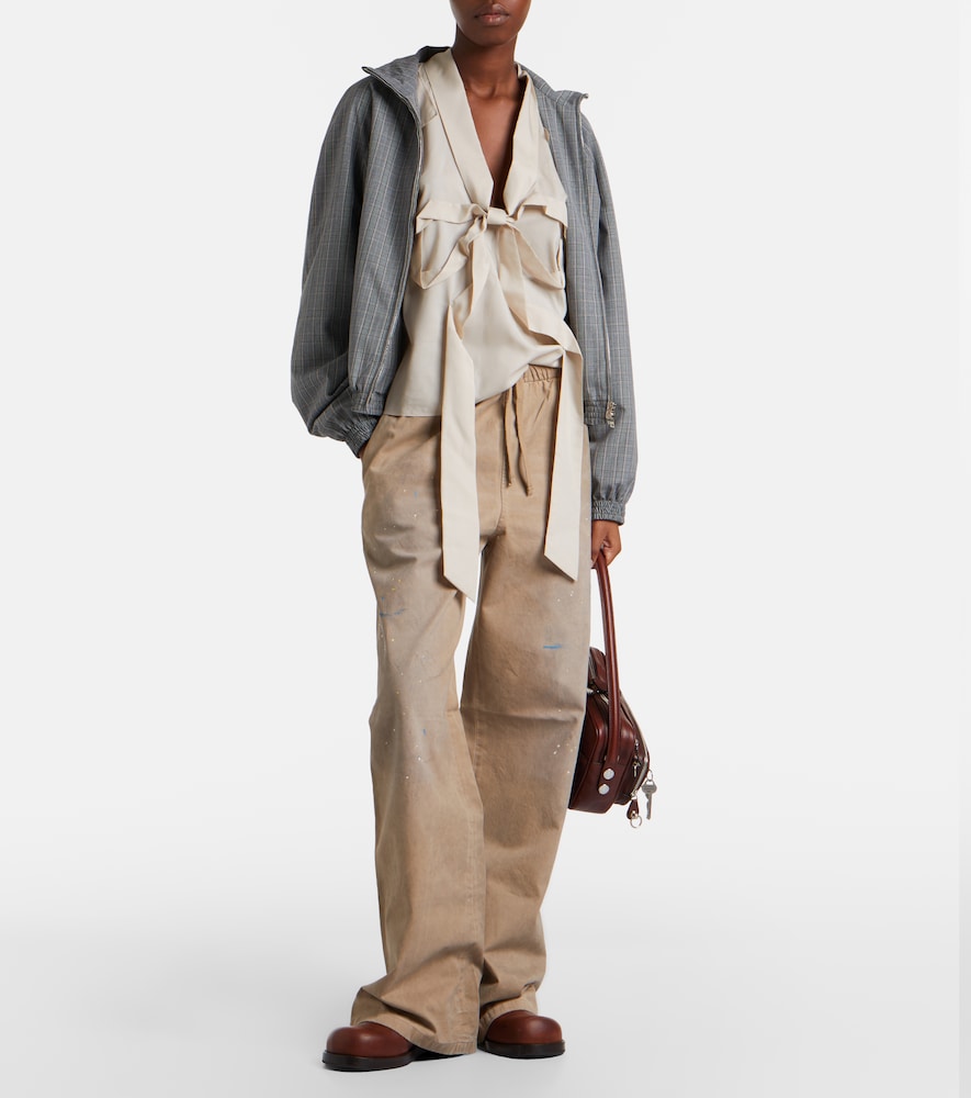 Acne Studios Cotton twill wide-leg pants
