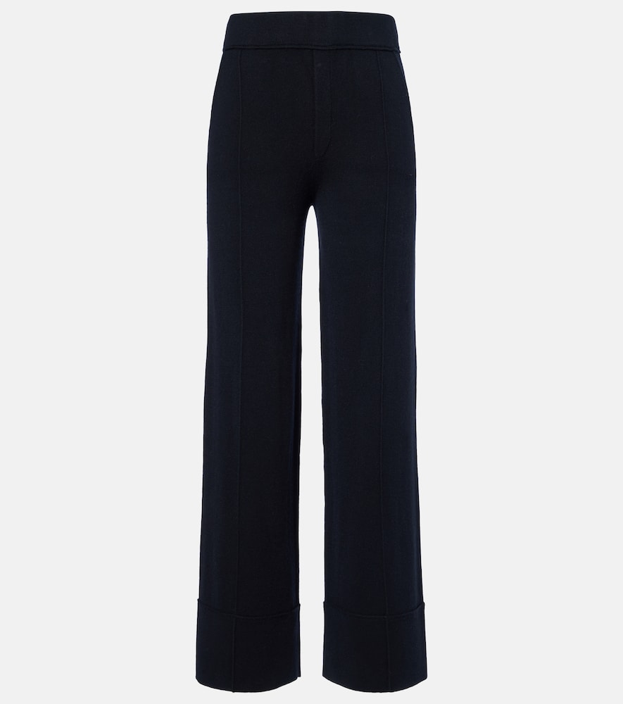 Jardin des Orangers Wool and cashmere wide-leg pants