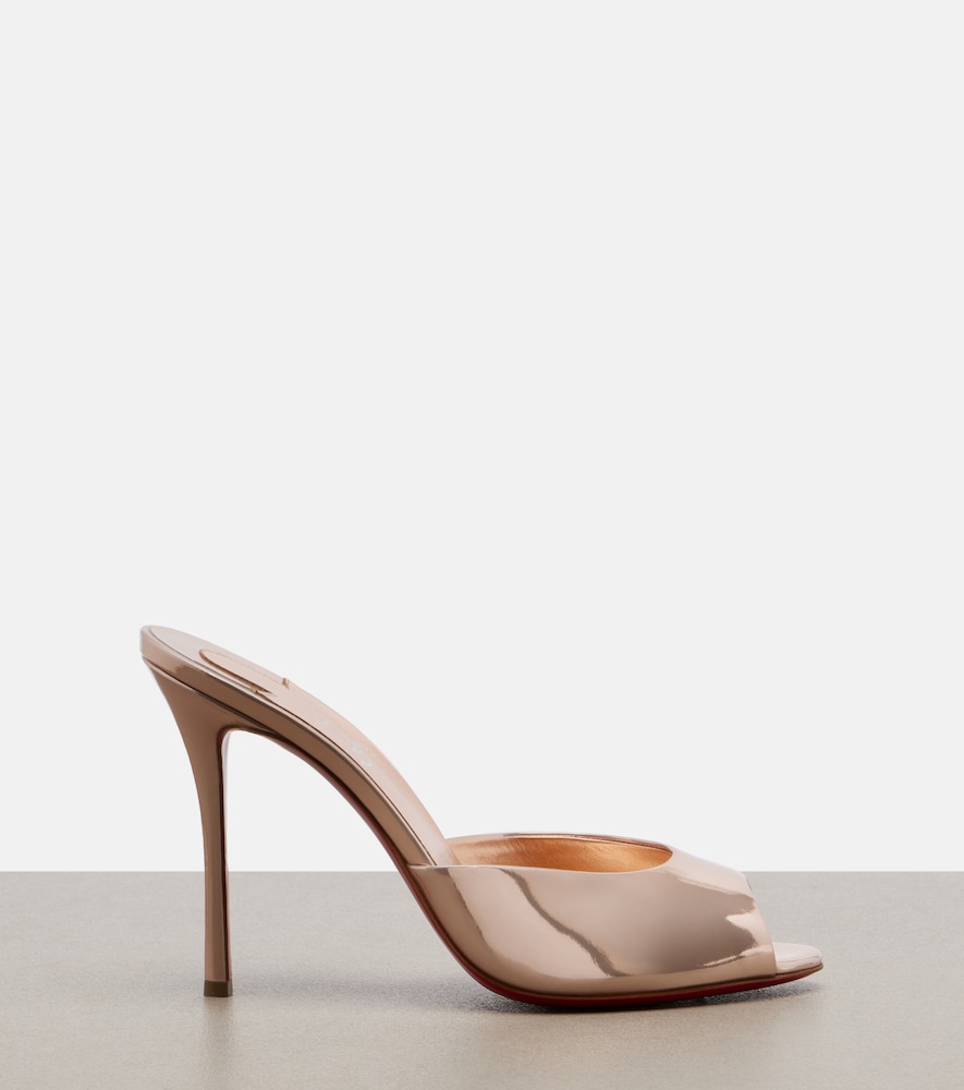  Christian Louboutin Christian Louboutin Me Dolly Laminated Leather Mules 