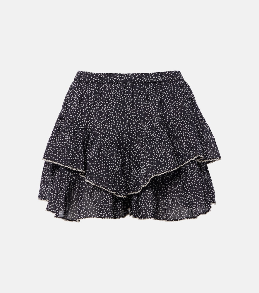 Shorts Jocadia in cotone a pois con volant
