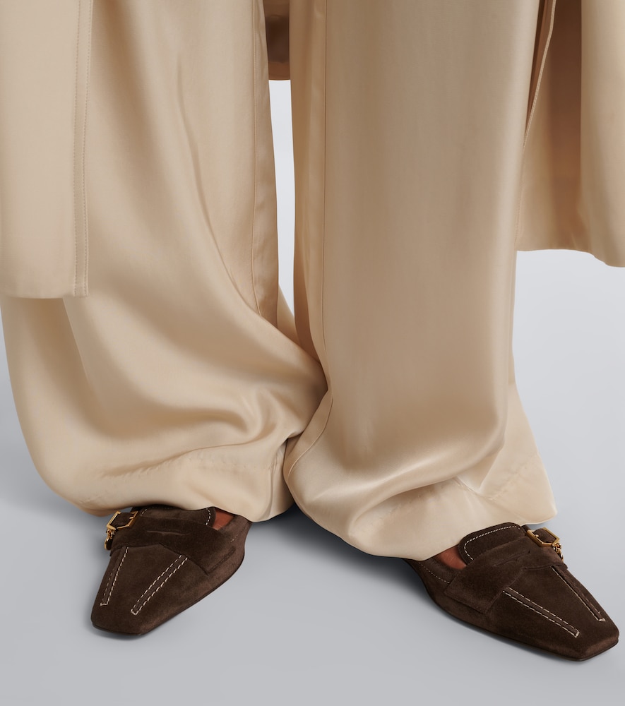 Suede Ballet Flats