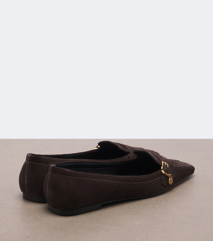 Suede Ballet Flats