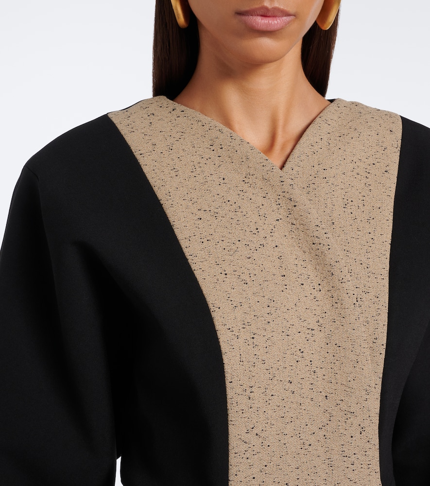 Paloma Paneled Cotton And Wool-Blend Jacket