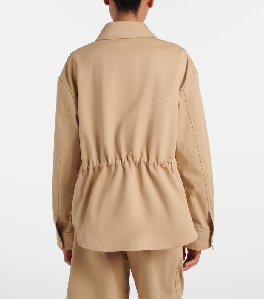  Loewe Loewe Leather-trimmed Cotton Jacket 