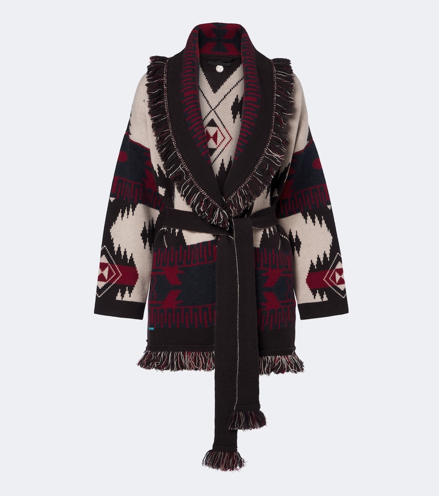 Cardigan Icon in cashmere jacquard