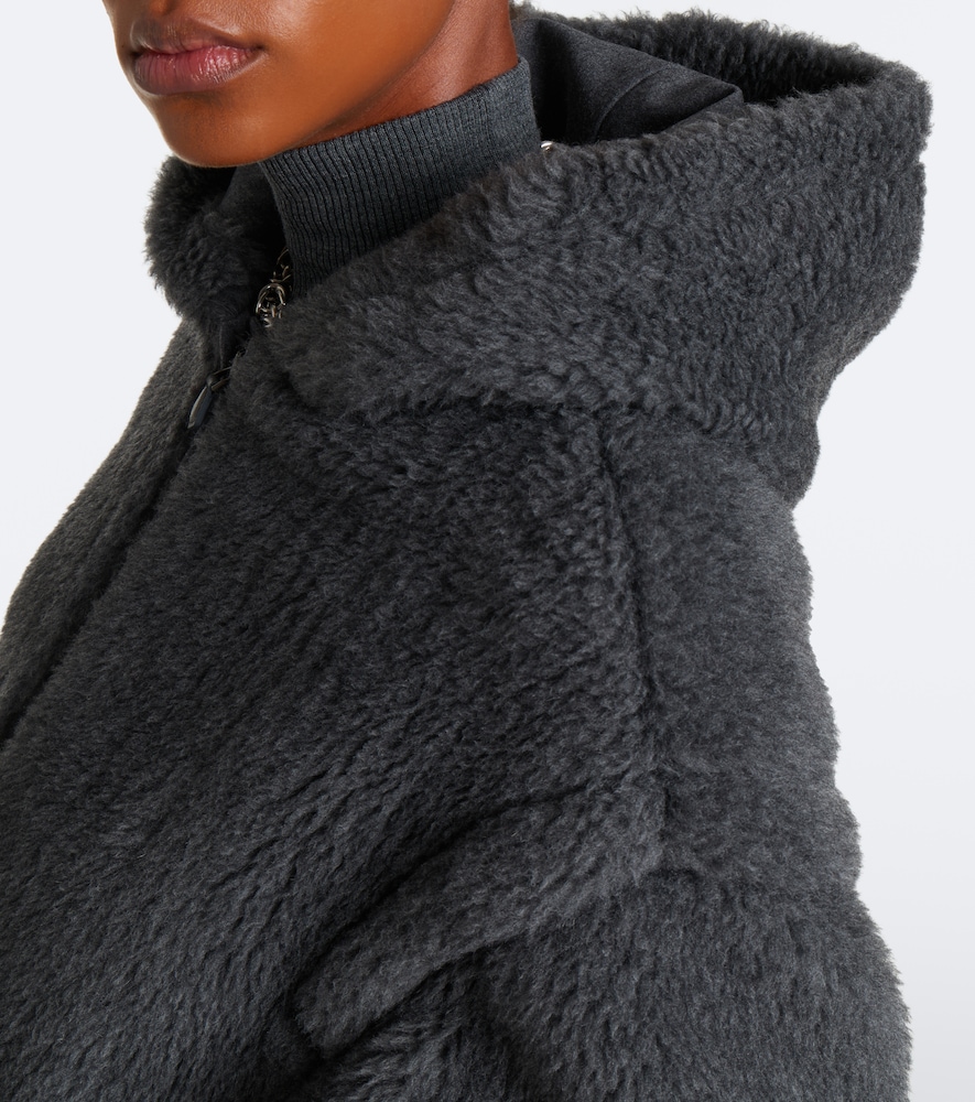 Hooded Wool, Alpaca, And Coat