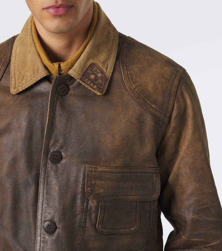 Corduroy-Trimmed Jacket