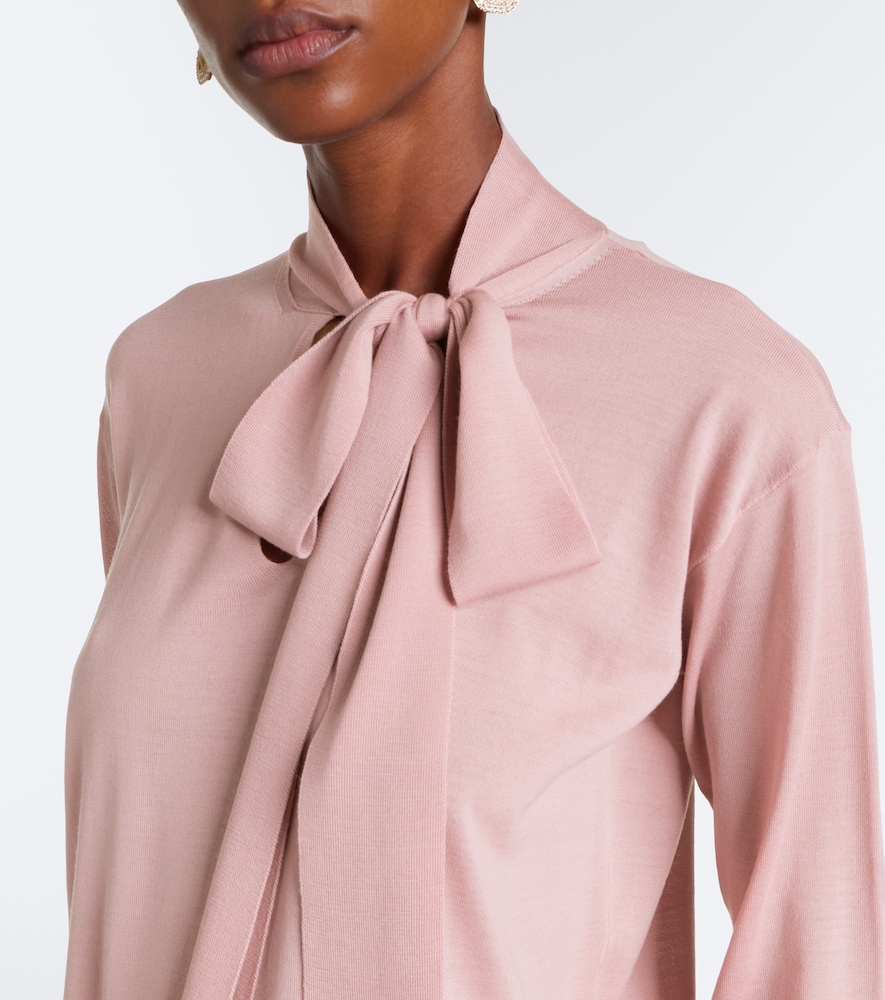 Garavani Tie-Neck Oversized Sweater
