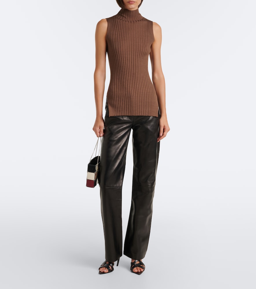 Karla Wool And Silk Turtleneck Top