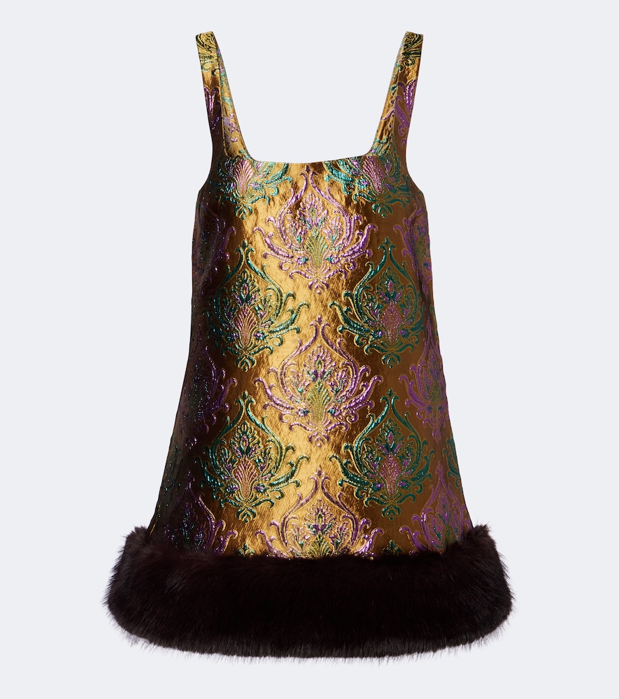 Retrofête Minikleid Sulvie aus Brokat