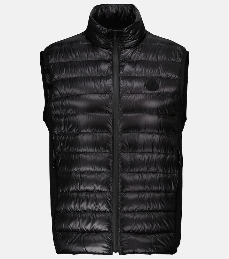 Moncler Spicules Down Vest In Black