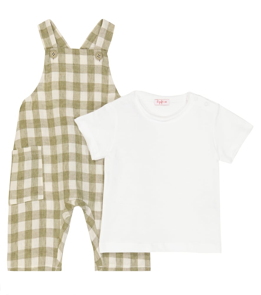 Il Gufo Baby linen onesie and T-shirt set