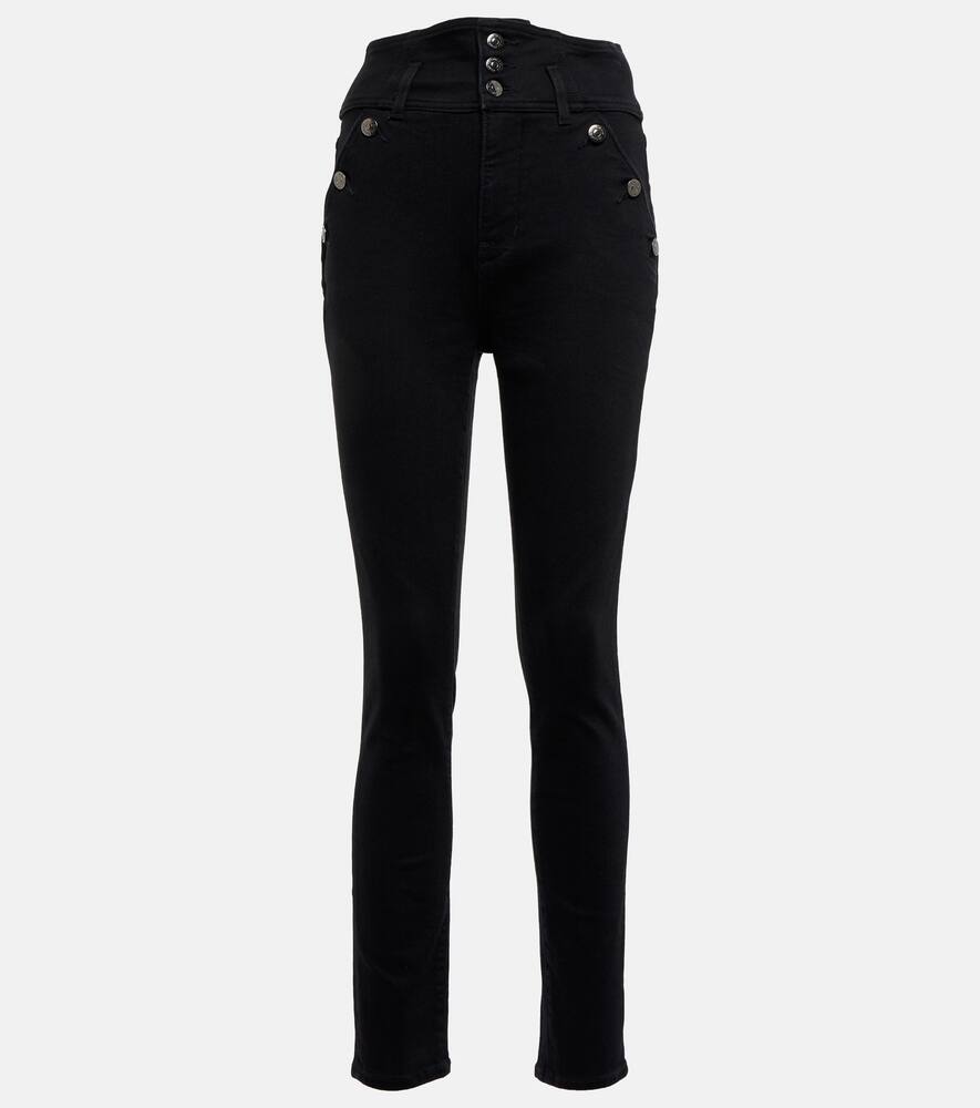 Veronica Beard Women's Jossie Sailor Highrise Skinny Jeans In Onyx ModeSens