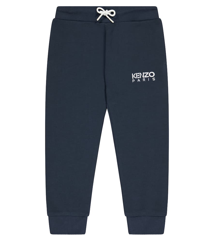 Kenzo Kids Logo cotton fleece sweatpants