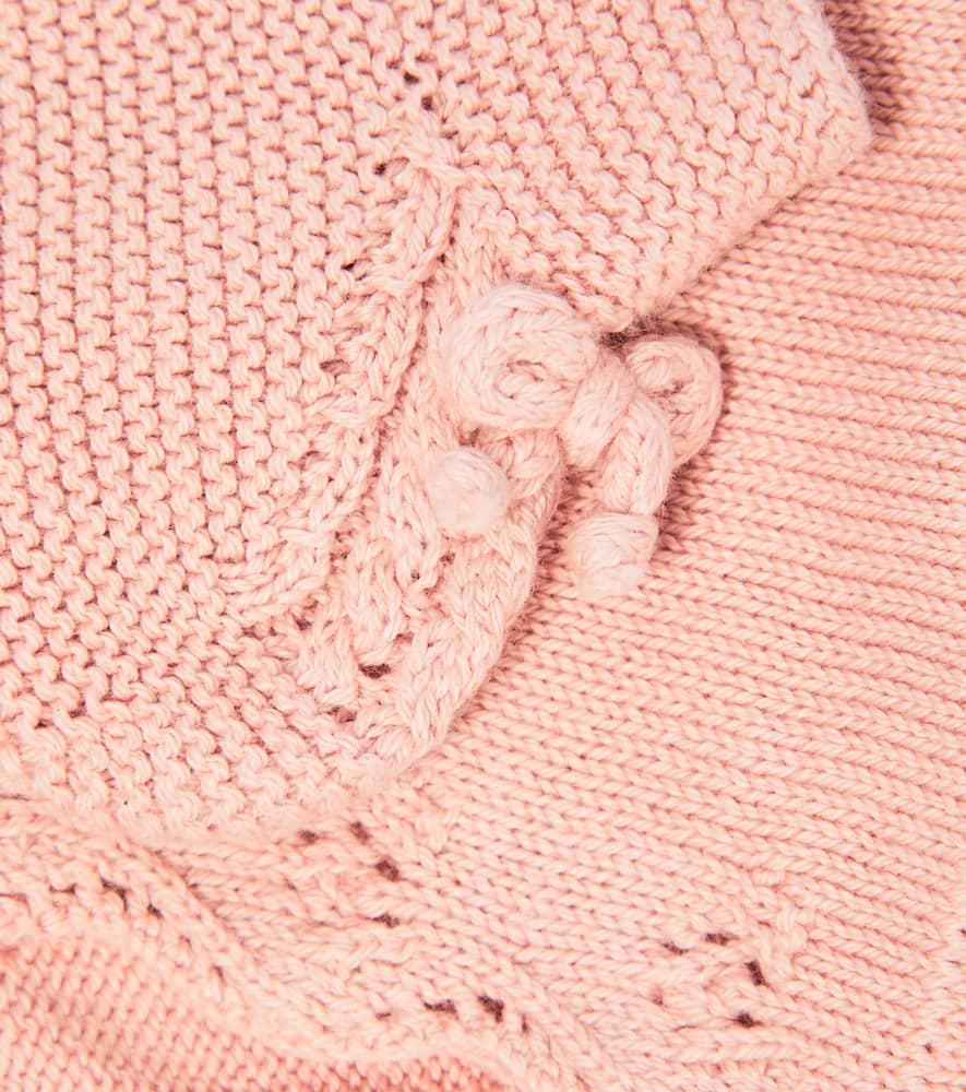 La Coqueta Baby Rixo Bonnet In Pink