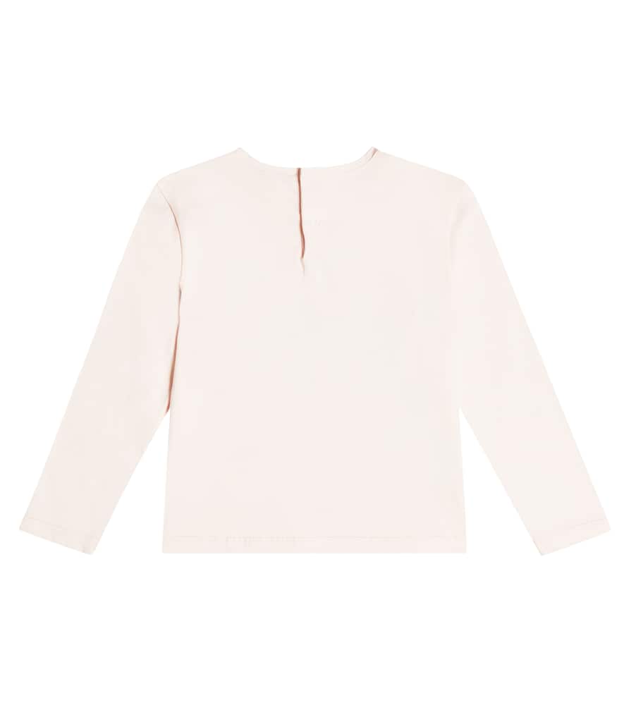 Il Gufo Appliqué Cotton Jersey T-shirt In Pink