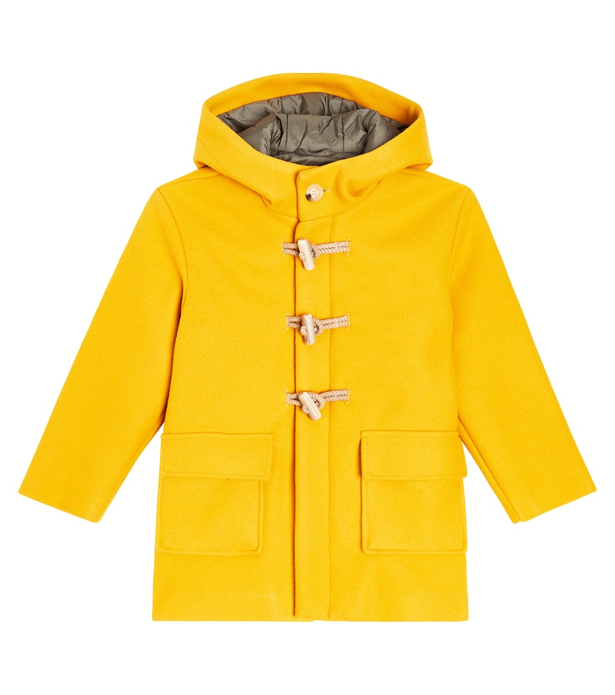 Shop Il Gufo Hooded Coat In Yellow